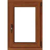 Okna - Lupol 2-szybowe fasadowe lakier kolor afromozja O4 RU 565x835 mm - miniaturka - grafika 1