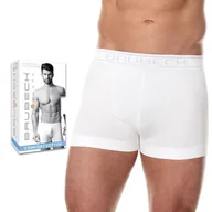 Majtki męskie - bokserki męskie bezszwowe bawełniane BRUBECK BX00501A komfortowe - XL - miniaturka - grafika 1