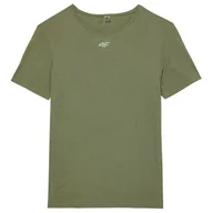 Koszulki sportowe męskie - Koszulka męska 4F Tshirt Fnk M0975 Rozmiar: S-M / Kolor: oliwkowy - miniaturka - grafika 1