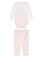 Komplety dla niemowląt - Guess Komplet body i spodnie H5YW08 J1314 Różowy Regular Fit - miniaturka - grafika 1