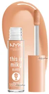 Błyszczyki do ust - NYX Professional Makeup - This is Milky Gloss Milkshake - Błyszczyk do ust - 4 ml - SALTED CARAMEL SHAKE - miniaturka - grafika 1