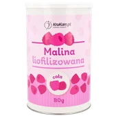 Owoce świeże i suszone - Malina liofilizowana cała 80g - miniaturka - grafika 1