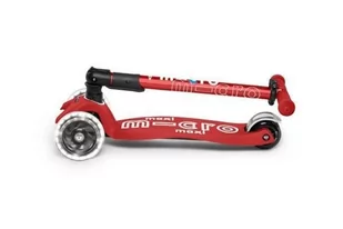 Micro - Składana hulajnoga Maxi Deluxe Red LED - Hulajnogi - miniaturka - grafika 1
