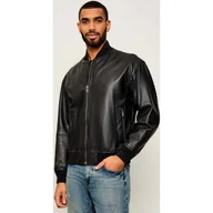Kurtki męskie - BOSS ORANGE Skórzana kurtka bomber Jobrice Straight fit - miniaturka - grafika 1