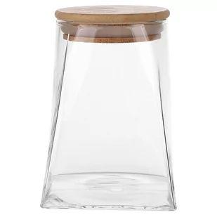 Lumarko Pojemnik Szklany Z Bambusową Pokrywką 700ML (Color Box) - Pojemniki kuchenne - miniaturka - grafika 1