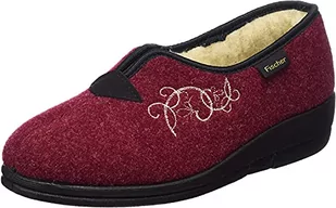 Fischer Dora niskie kapcie damskie, czerwony - Rot Bordo 341 - 37 EU - Kapcie damskie - miniaturka - grafika 1