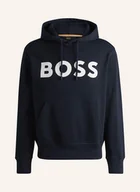 Bluzy męskie - Boss Bluza Z Kapturem Webasic blau - BOSS - miniaturka - grafika 1