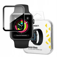 Akcesoria do smartwatchy - Hybrydowe szkło ochronne do Apple Watch 1/2/3 42mm Watch Glass czarny - miniaturka - grafika 1