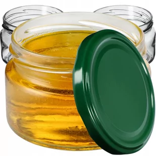 Słoiki Denia 250ml 100 szt. 82mm + wieczko zielone - Pojemniki kuchenne - miniaturka - grafika 1