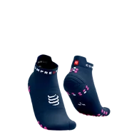 Skarpetki sportowe męskie - COMPRESSPORT Skarpetki do biegania krótkie ProRacing Socks V4 mood indigo/magenta - miniaturka - grafika 1