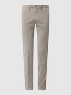Spodnie męskie - Chinosy o kroju slim fit z dodatkiem streczu model ‘Jorck’ - miniaturka - grafika 1