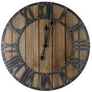 Zegary - Zegar Ścienny Okrągły Roman 60 Cm Drewniany Loft Deco4Home - miniaturka - grafika 1