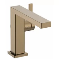 Baterie umywalkowe - HANSGROHE 73023140 Tecturis E Jednouchwytowa bateria umywalkowa 110 Fine, CoolStart z kompletem odpływowym Brąz Szczotkowany - miniaturka - grafika 1