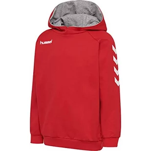 Hummel Męska bluza z kapturem Hmlgo Kids Cotton Hoodie czerwony czerwony (True Red) 116 203509-3062 - Bluzy męskie - miniaturka - grafika 1