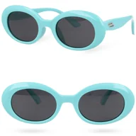 Okulary przeciwsłoneczne - NIEŁAMLIWE Okulary przeciwsłoneczne dla dzieci dziecięce OLIVIA KIDS TURQUOISE - miniaturka - grafika 1