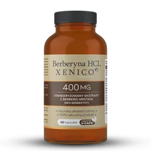 Xenico Pharma Berberyna HCL Xenico 400 mg 60 kapsułek 3749261 - Serce i układ krążenia - miniaturka - grafika 1