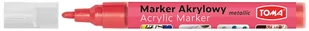 Toma Marker akrylowy TO-402 2,5mm metaliczny czerwony 9344 - Markery permanentne - miniaturka - grafika 1