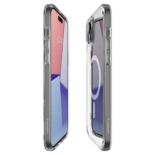 Etui APPLE IPHONE 15 Spigen Ultra Hybrid Mag MagSafe White transparentne - Etui i futerały do telefonów - miniaturka - grafika 8