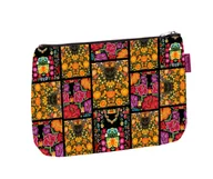 Torebki damskie - Elegancka Kosmetyczka Solo, nadruk Frida Flowers 14×21 cm – Podróżna, Wodoodporna, Kompaktowa Bertoni - miniaturka - grafika 1