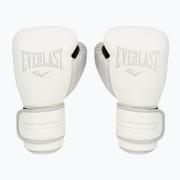 Rękawice bokserskie - Rękawice bokserskie męskie EVERLAST Powerlock Pu białe EV2200  14 oz - miniaturka - grafika 1