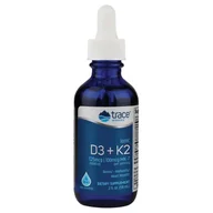 Witaminy i minerały - Trace Minerals Ionic D3 + K2, Zjonizowany D3 + K2, 5000 IU + 125 µg, 59 ml - miniaturka - grafika 1