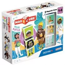 TM Toys Magicube. Mix &amp; Match. Klocki magnetyczne (6 sztuk) - Układanki dla dzieci - miniaturka - grafika 1