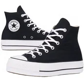Trampki damskie - Converse buty trampki damskie czarne wysokie platforma 560845C 40 - miniaturka - grafika 1