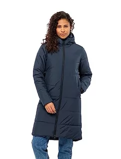 Płaszcze damskie - Jack Wolfskin Deutzer płaszcz damski, niebieski (Night Blue), L - grafika 1