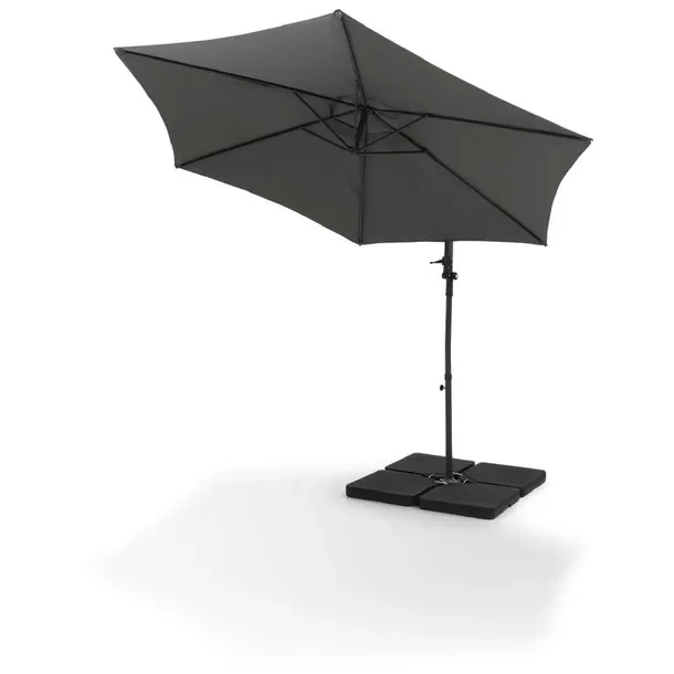 Parasol z wysięgnikiem ZD szary 300 x 244 cm