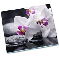 Deski do krojenia - Deska szklana na indukcję Orchidea - 60x52 cm - miniaturka - grafika 1