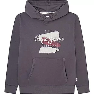 Pepe Jeans Chłopięca bluza z kapturem Niall, Szary (Thunder), 16 Lat - Bluzy dla chłopców - miniaturka - grafika 1