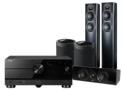 Kino domowe - Yamaha RX-A6A (czarny) + Carina FS247 (czarny) + CC 241 (czarny) + MusicCast 20 (czarny) - miniaturka - grafika 1