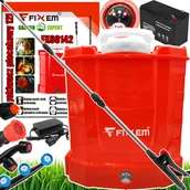 Opryskiwacze - OPRYSKIWACZ AKUMULATOROWY CIŚNIENIOWY PLECAKOWY ELEKTRYCZNY 12L LANCA 117cm - miniaturka - grafika 1