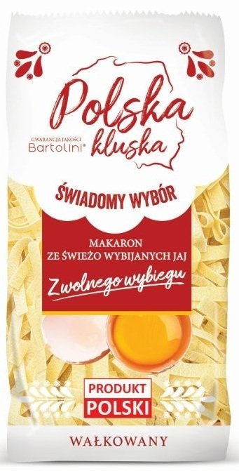 Bartolini Makaron Polska Kluska wstążka jajeczny (wolny wybieg) 400g