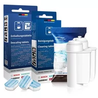 Akcesoria i części do ekspresów do kawy - Zestaw Bosch, Filtr Aqualogis AL-Inte 2szt, Tabletki Odkamieniające SIEMENS TZ80002, Tabletki Czyszczęce Siemens TZ80001 - miniaturka - grafika 1