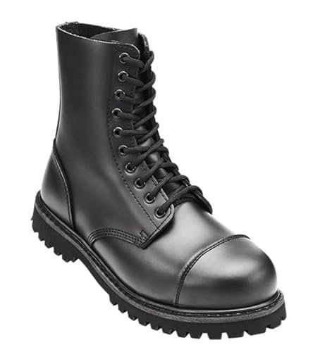 Brandit Vegantom Boots – wegańskie botki, imitacja skóry, Black 10 Eylets, 41 EU