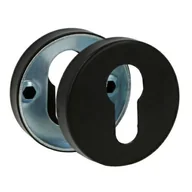 Meble modułowe i akcesoria - Szyld dolny okrągły 53mm na wkładke czarny Inox - miniaturka - grafika 1