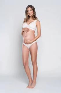 Bielizna ciążowa - Stanik do karmienia LUX - biały - grafika 1