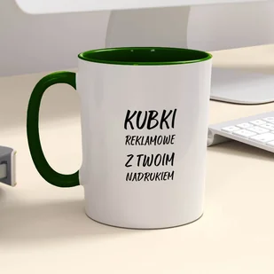Firmowy kubek reklamowy - CLASSIC z kolorowym wnętrzem i uszkiem - Kubki - miniaturka - grafika 1