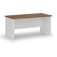 Biurka - Biurko proste PRIMO WHITE, 1600 x 800 mm, biały/orzech - miniaturka - grafika 1