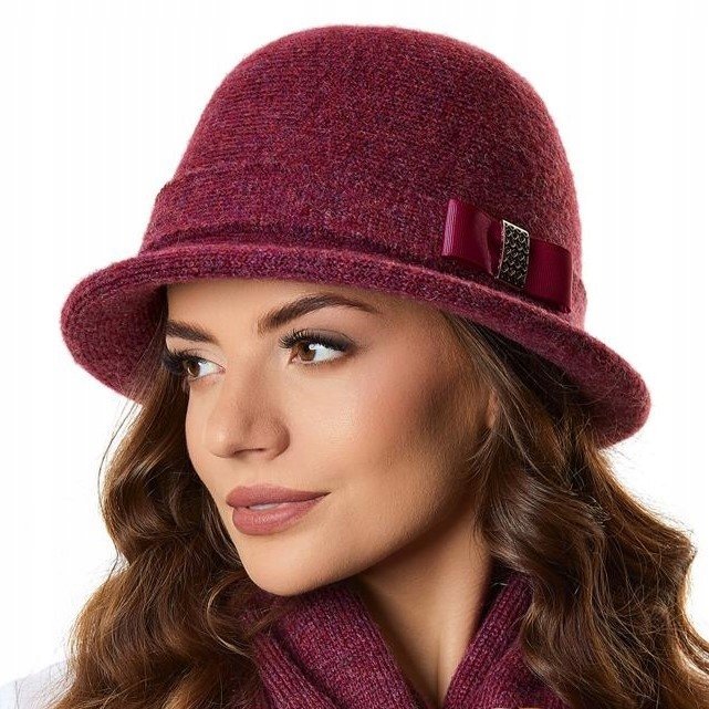 Kapelusz damski Allegra Ciemny róż