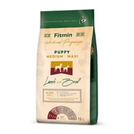 Sucha karma dla psów - FITMIN Medium Maxi Puppy Lamb&Beef 12kg - miniaturka - grafika 1