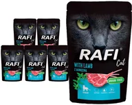 Mokra karma dla kotów - Mokra karma dla kotów sterylizowanych z jagnięciną Rafi Cat Adult zestaw 10 x 100 g - miniaturka - grafika 1