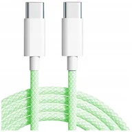 Kable USB - CO2 ŁADOWARKA KABEL USB-C SZYBKIE ŁADOWANIE USB TYP C DO IPHONE 15 1M ZIELONY - miniaturka - grafika 1