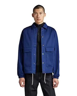 G-STAR RAW Męska kurtka coach, niebieska (ballpen Blue C981-1822), S, niebieski (allpen Blue C981-1822), S - Kurtki męskie - miniaturka - grafika 1