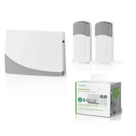 Dzwonki i gongi - Nedis DOORB116WT2 dzwonek bezprzewodowy - miniaturka - grafika 1