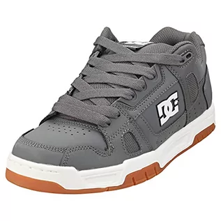 Trampki męskie - DC Shoes męskie trampki stag, Szary Gum, 41 EU - grafika 1