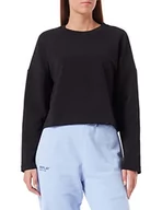 Bluzy damskie - Sisley Bluza damska L/S 3IPRL102E, czarna, 100, S - miniaturka - grafika 1