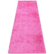 Dywany - Różowy jednokolorowy chodnik shaggy - Jafos - miniaturka - grafika 1