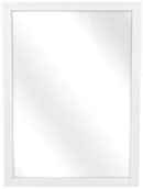 Lustra - Białe drewniane lustro ścienne D6-Z50 - miniaturka - grafika 1